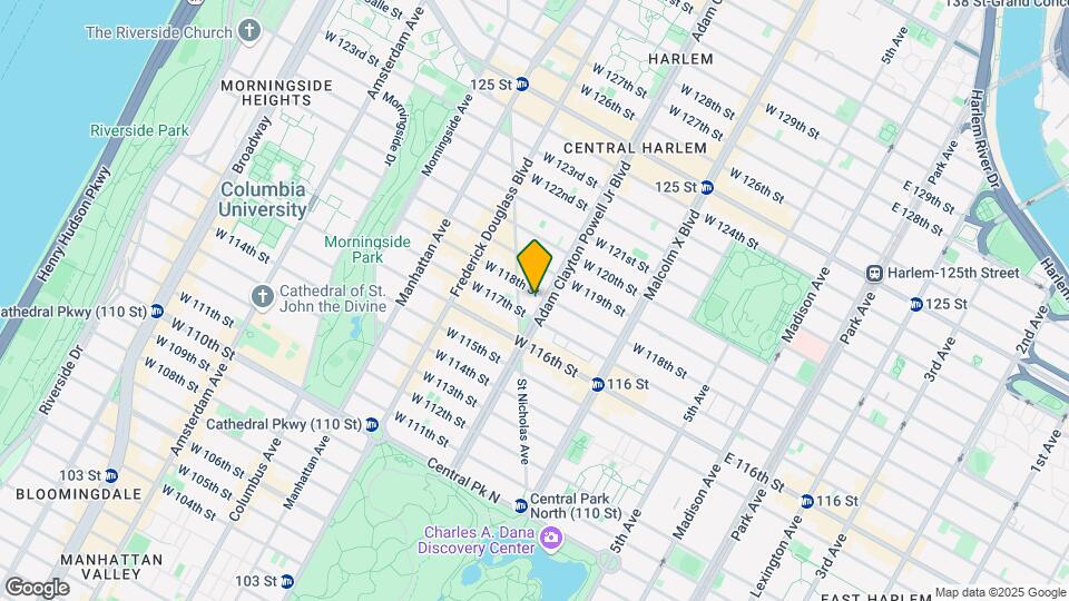 202 W 118th St Map and Location Details