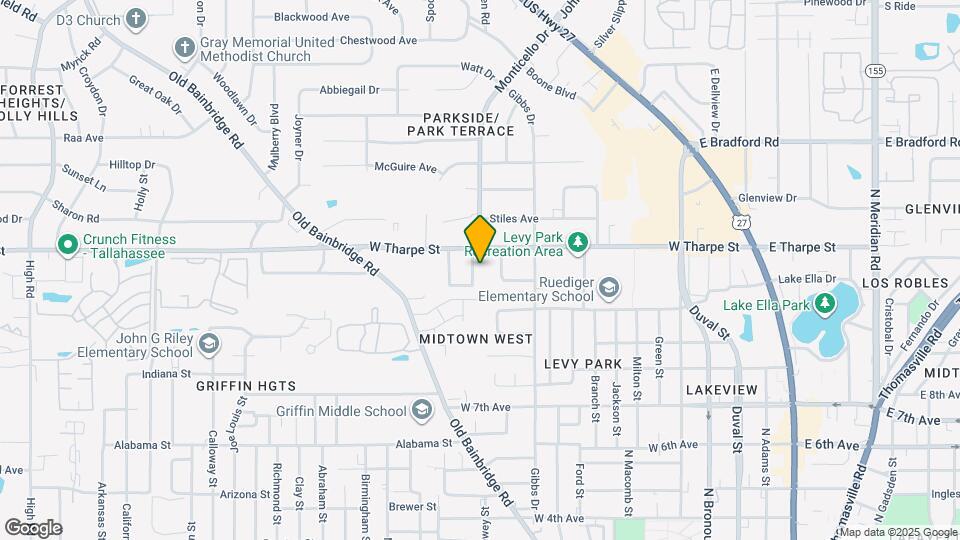 1707 Hall Dr Map and Location Details