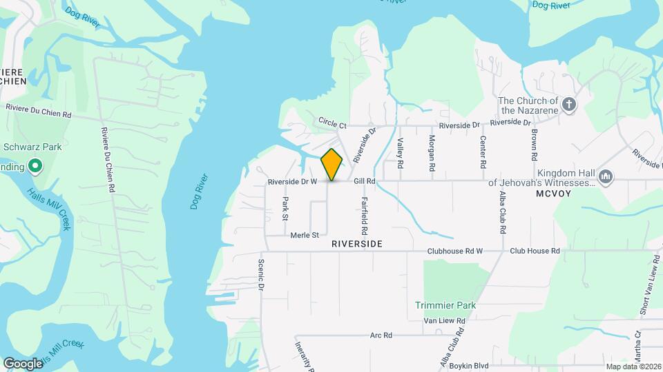 2913 Riverside Dr Map and Location Details