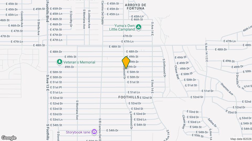 13698 E 50th St Mapa y Detalles de la Ubicación