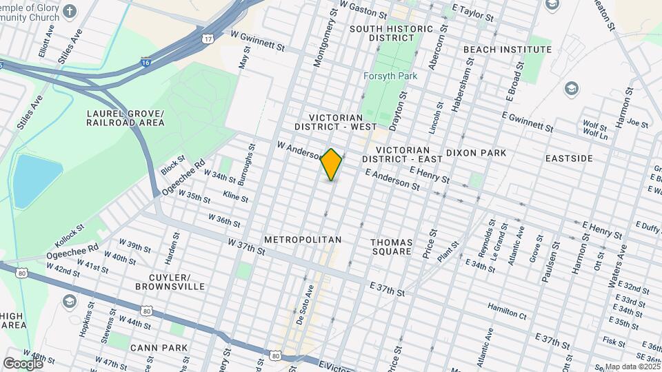 1511 Whitaker St Map and Location Details