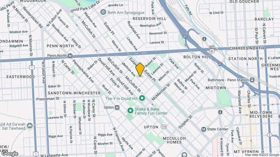 1821 Madison Ave Map and Location Details