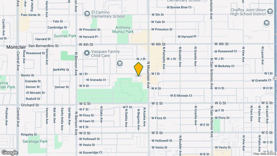 1145 W I St Mapa y Detalles de la Ubicación