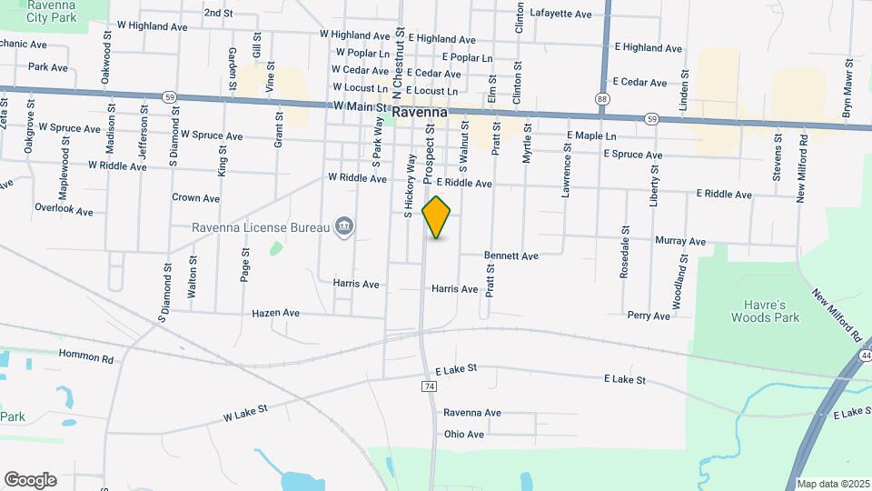 451 S Prospect St Map and Location Details