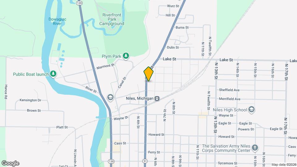 1021 N 5th St Map and Location Details