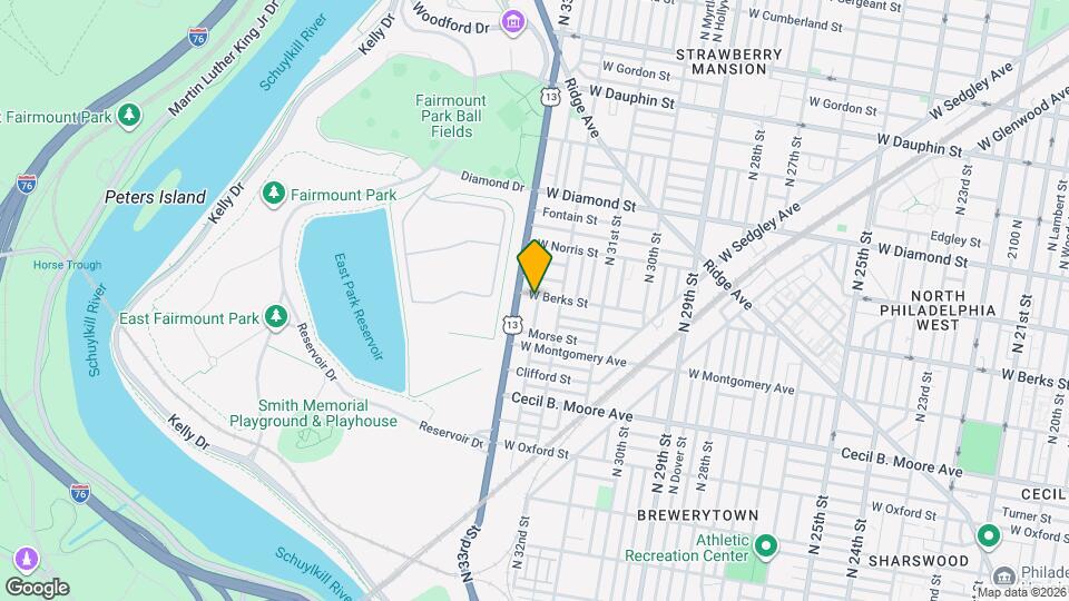 3232 W Berks St Map and Location Details