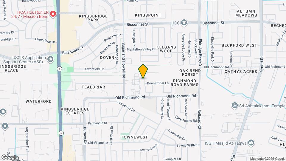 9642 Sugarblossom Ln Map and Location Details