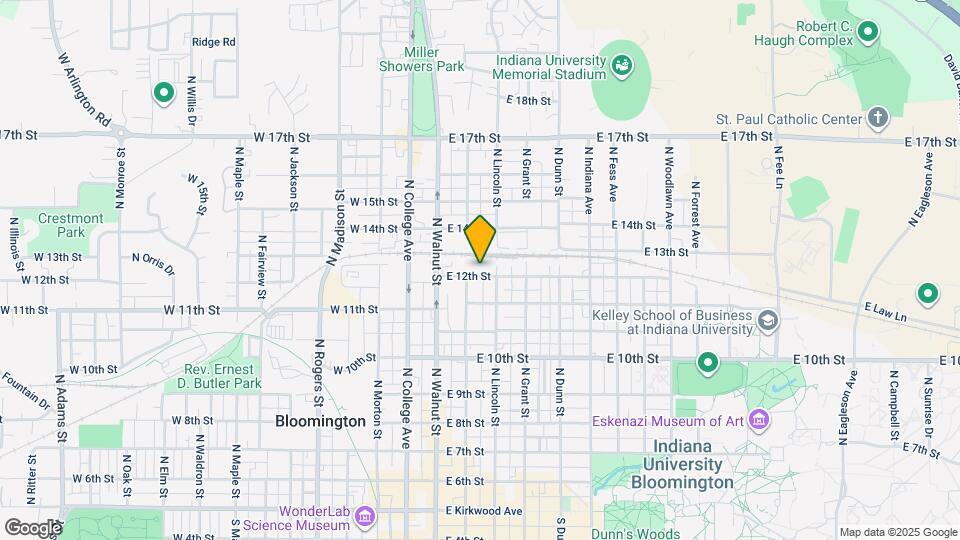 209 E 12th St Map and Location Details