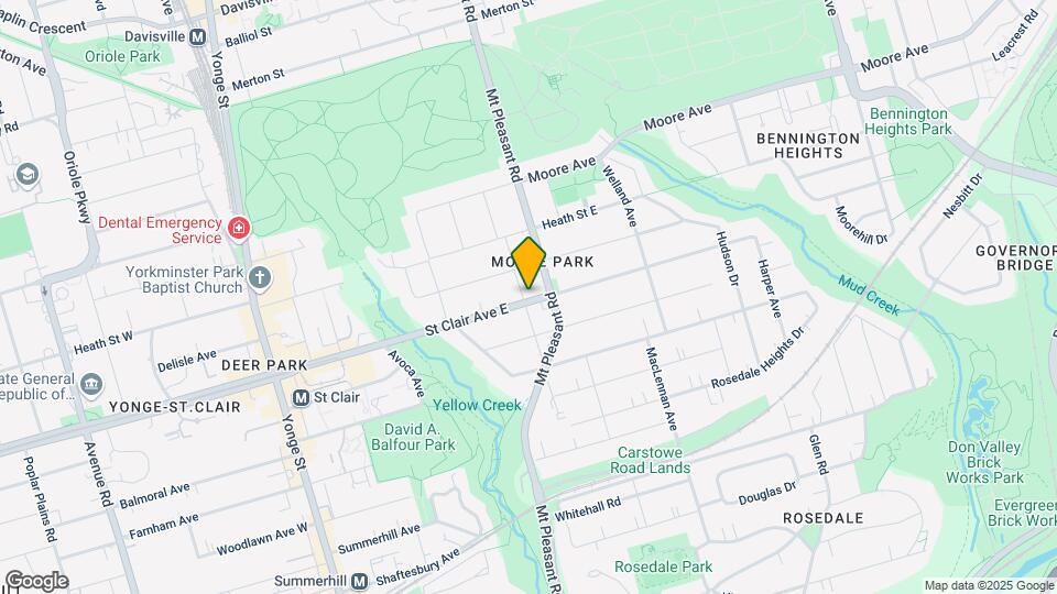 250 St Clair Ave E Map and Location Details