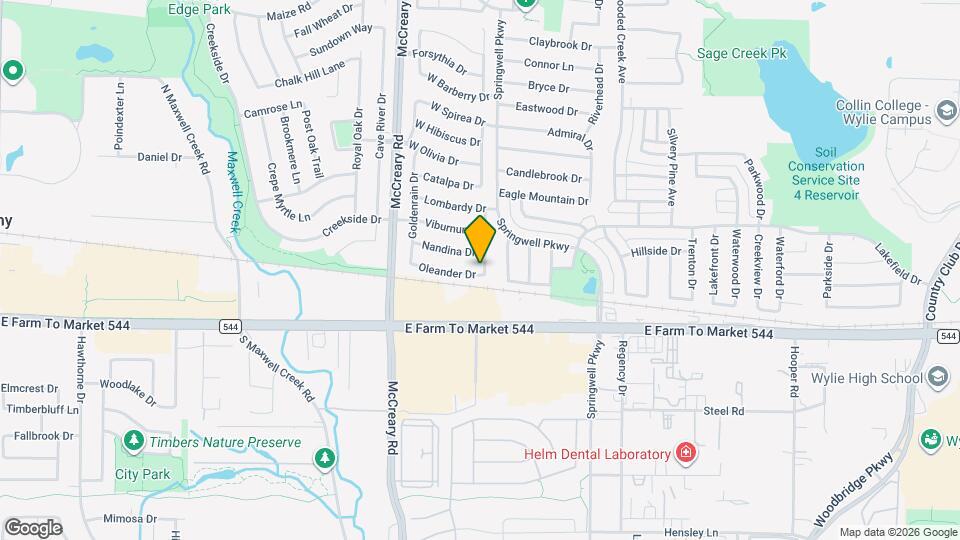 3400 Oleander Dr Map and Location Details