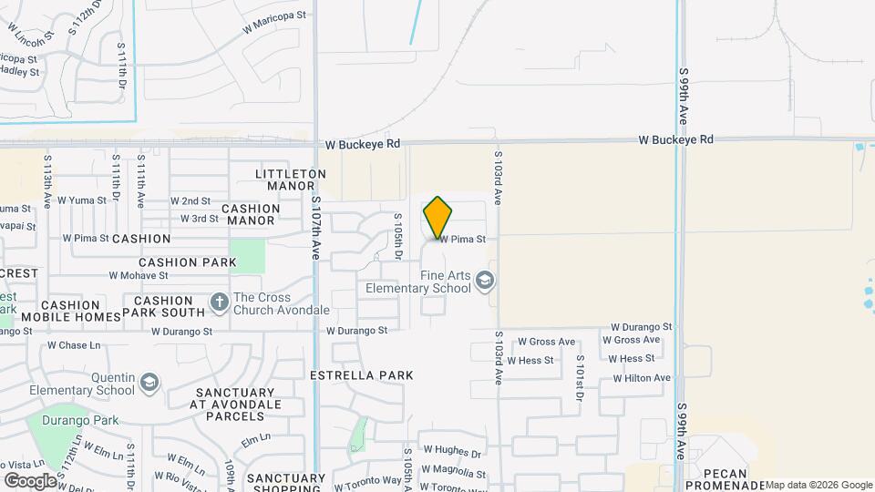 10425 W Pima St Map and Location Details