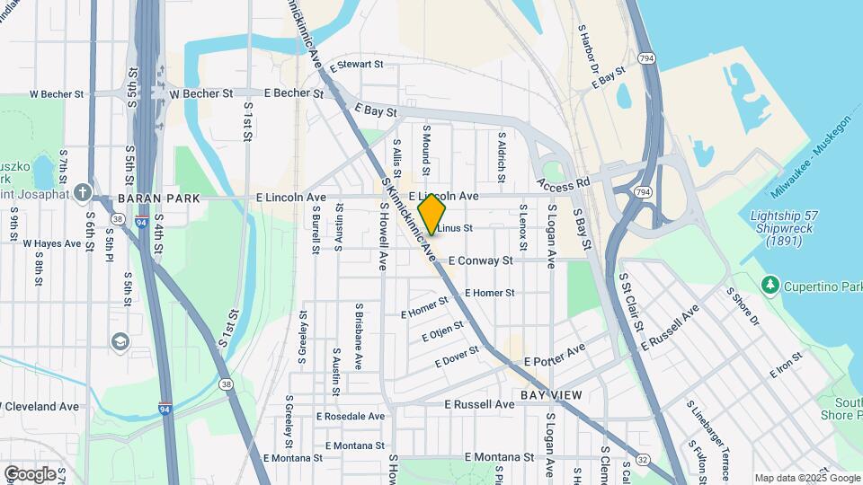 2390 S Kinnickinnic Ave Map and Location Details