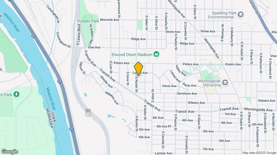 1612 S Rustin St Map and Location Details