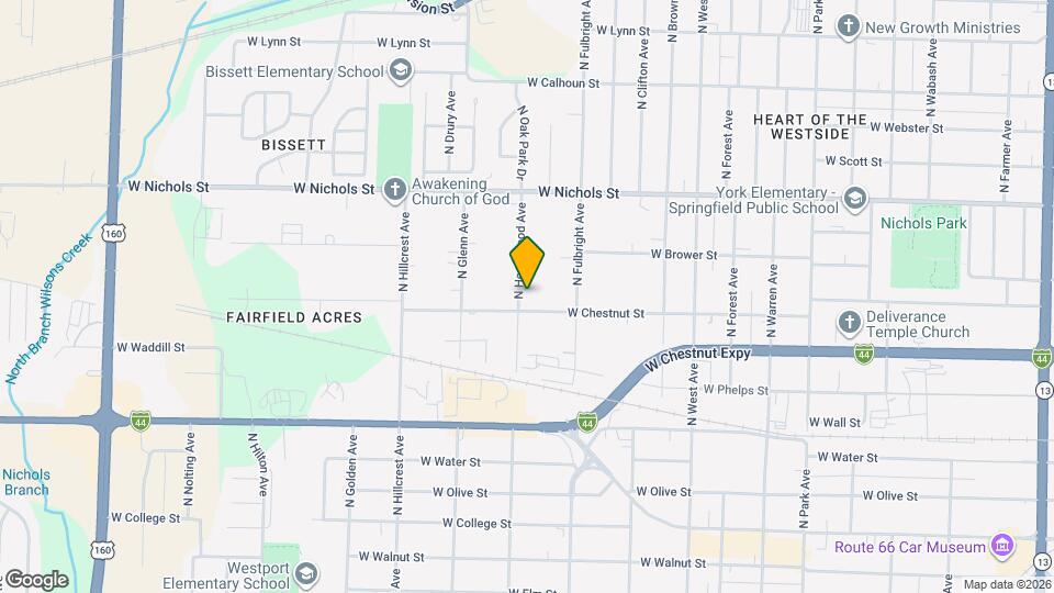 718 N Homewood Ave Map and Location Details