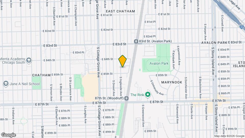 8445 S Ingleside Ave Map and Location Details