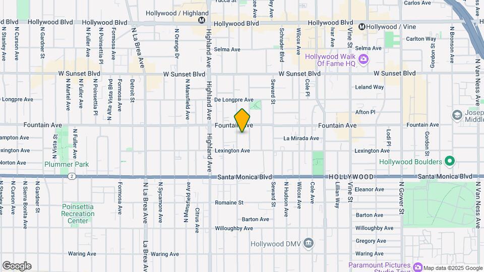 1234 N Las Palmas Ave Map and Location Details