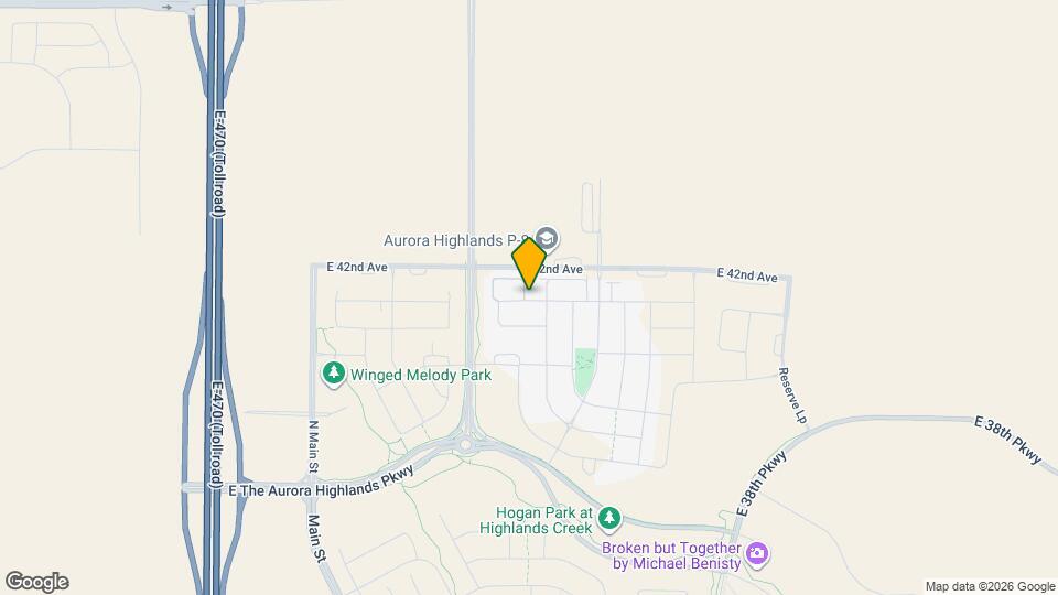 24249 E 41st Ave Map and Location Details