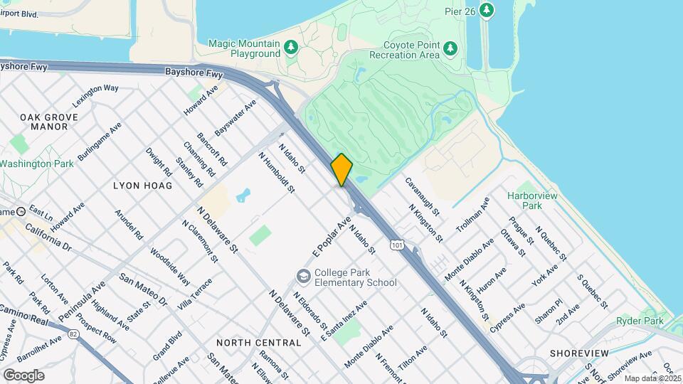 619 N Amphlett Blvd Map and Location Details
