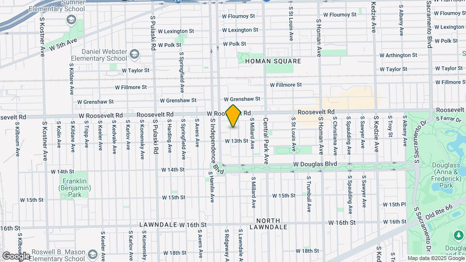 1234 S Lawndale Ave Map and Location Details