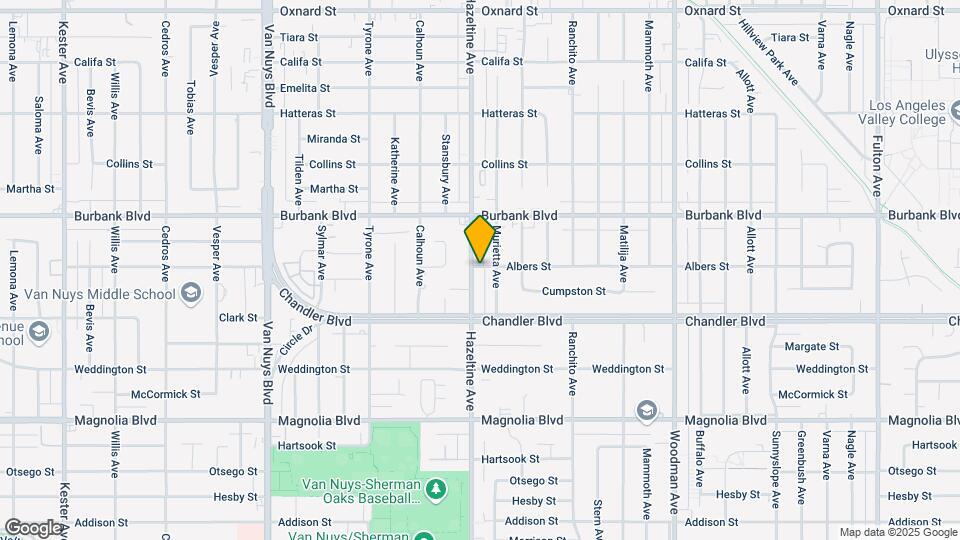 5456 Hazeltine Ave Map and Location Details