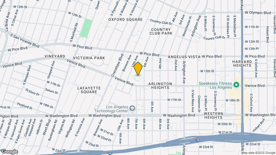 1454 S Norton Ave Map and Location Details