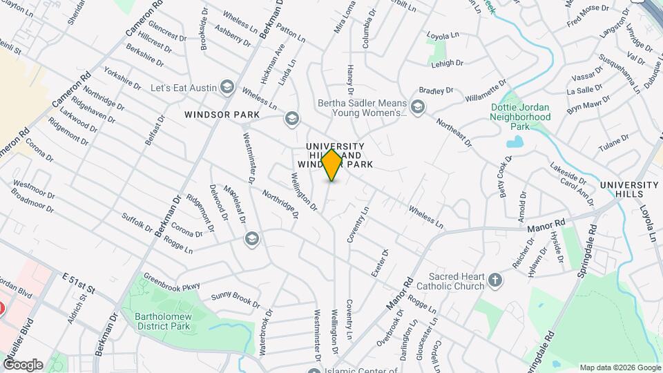 5805 N Hampton Dr Map and Location Details