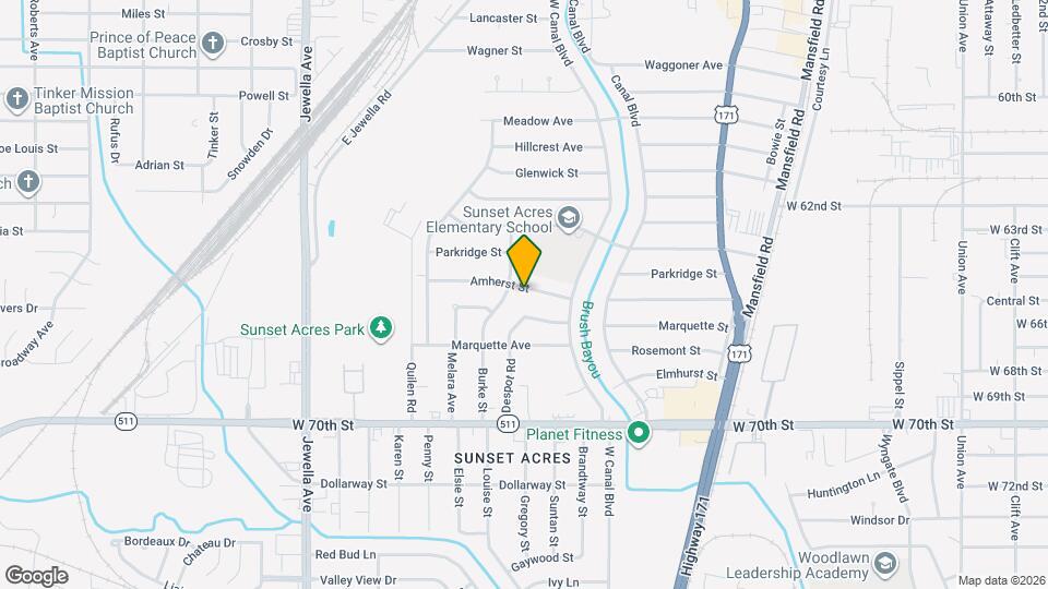 2943 Amherst St Map and Location Details
