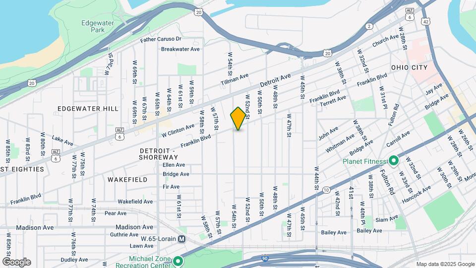 1765 W 54th St Map and Location Details