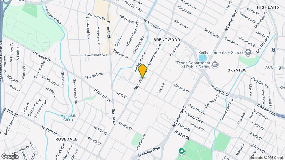 5313 Woodrow Ave Map and Location Details