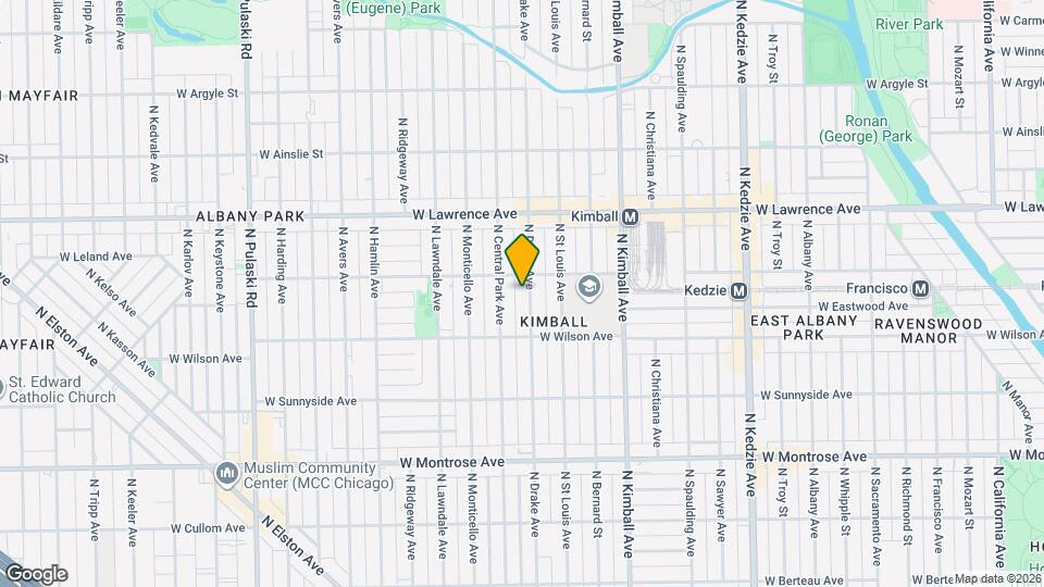 4640 N Drake Ave, Unit Unit # 2S Map and Location Details