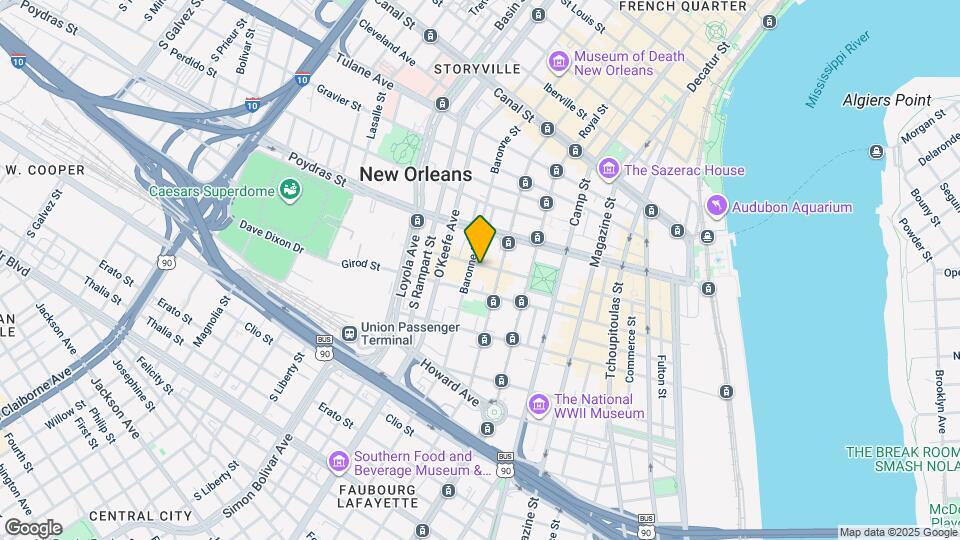 832 Lafayette St Map and Location Details