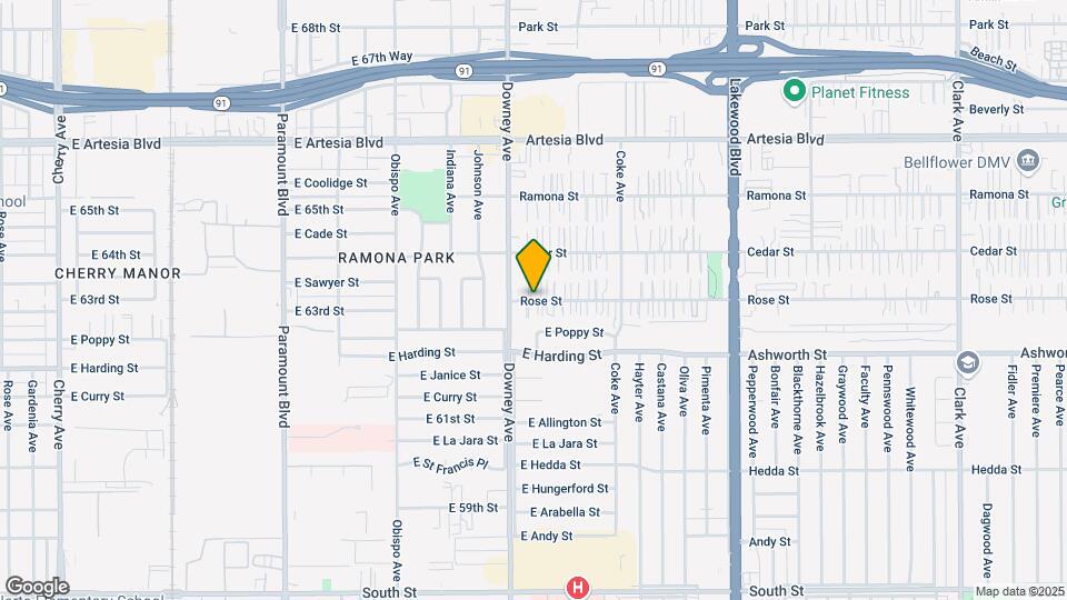 8533 Rose St Map and Location Details