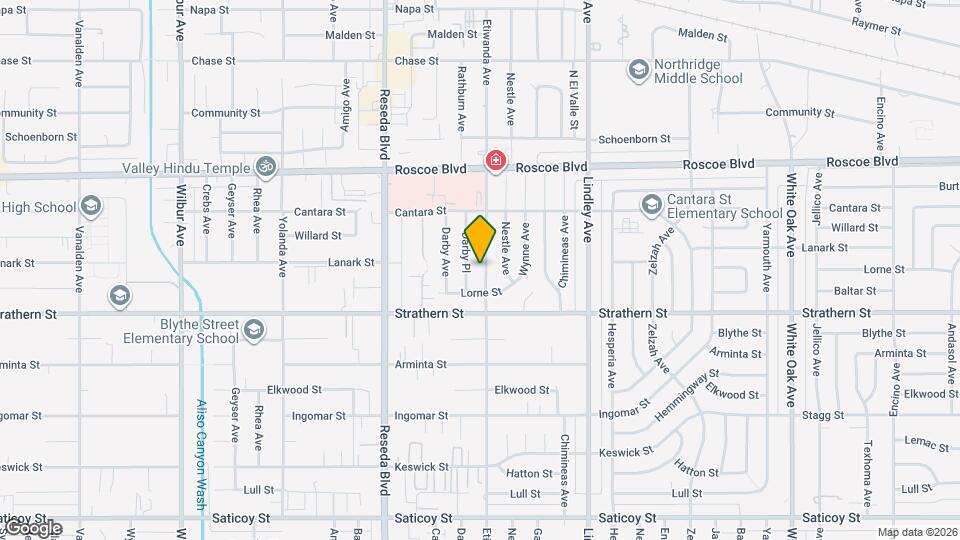 8051 Etiwanda Ave Map and Location Details