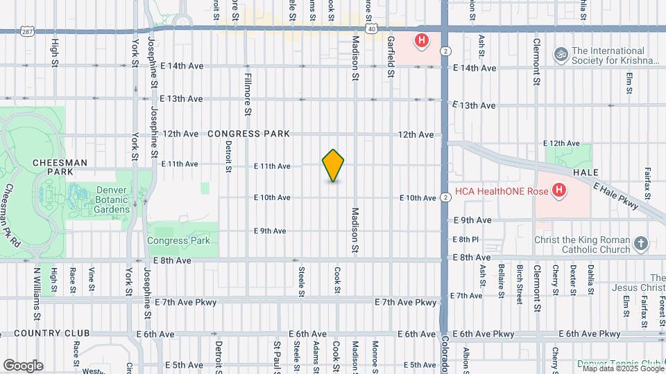 1021 Cook St Map and Location Details