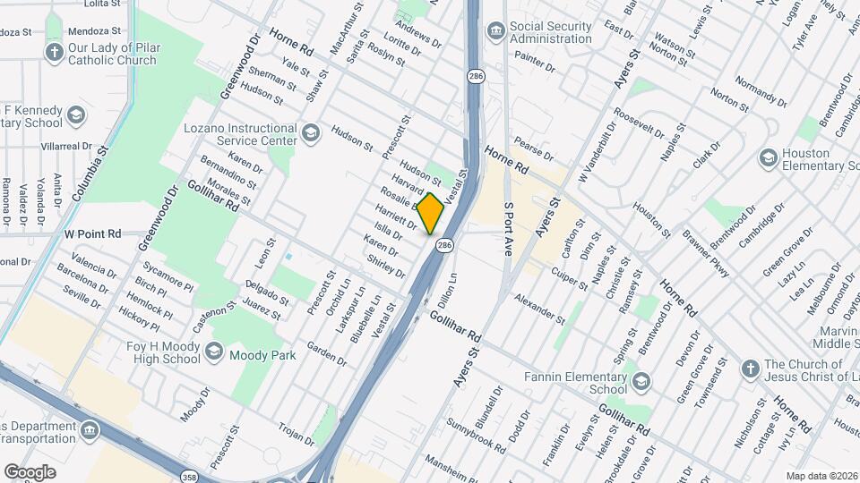 4326 Vestal St Map and Location Details