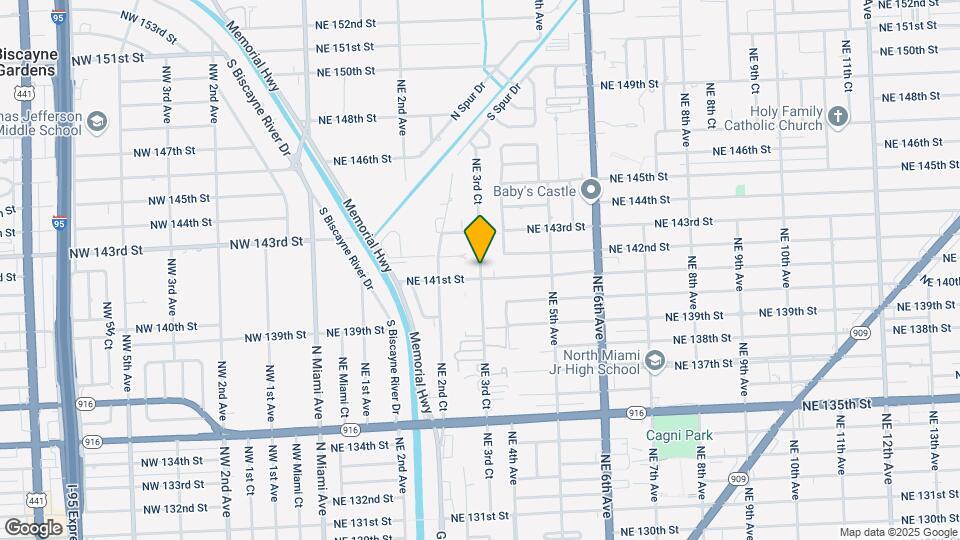 14137 NE 3rd Ct, Unit North Miami Unit Mapa y Detalles de la Ubicación