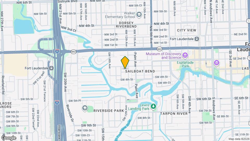1213 W Las Olas Blvd Map and Location Details