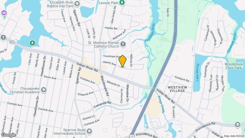 1013 Sherry Ave Map and Location Details