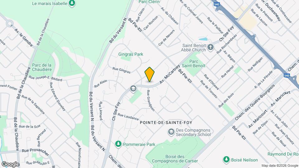 Point de Sainte Foy Residence Map and Location Details