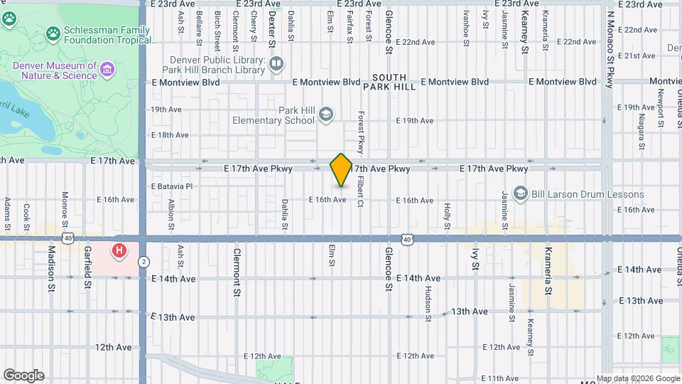 1629 Fairfax St Map and Location Details