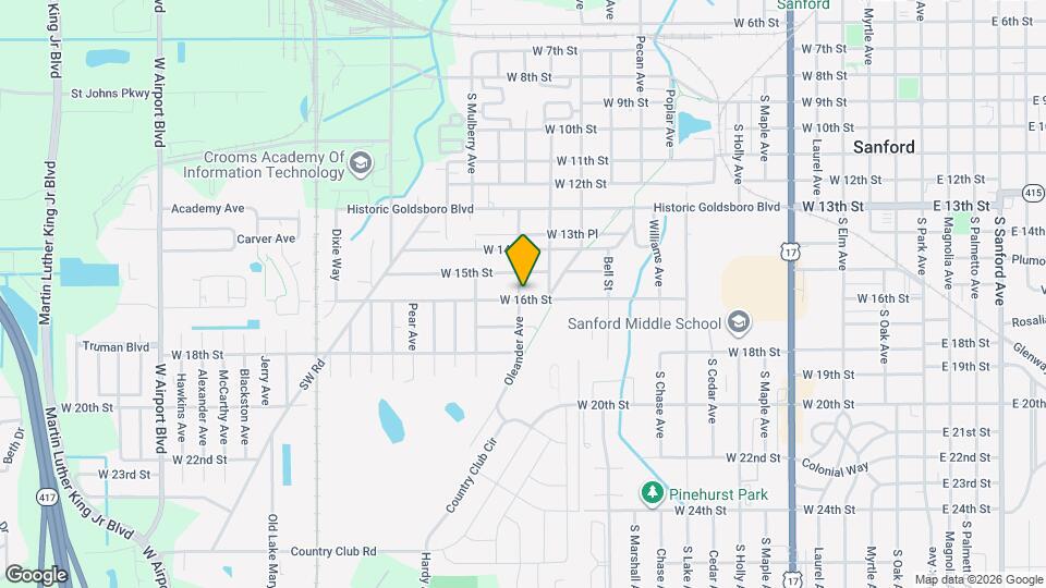 1515 S Oleander Ave Map and Location Details