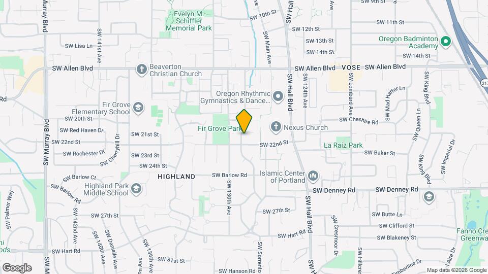 6570 SW Dale Ave Map and Location Details