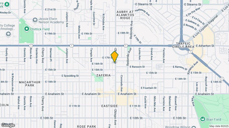 1545 Obispo Ave Map and Location Details