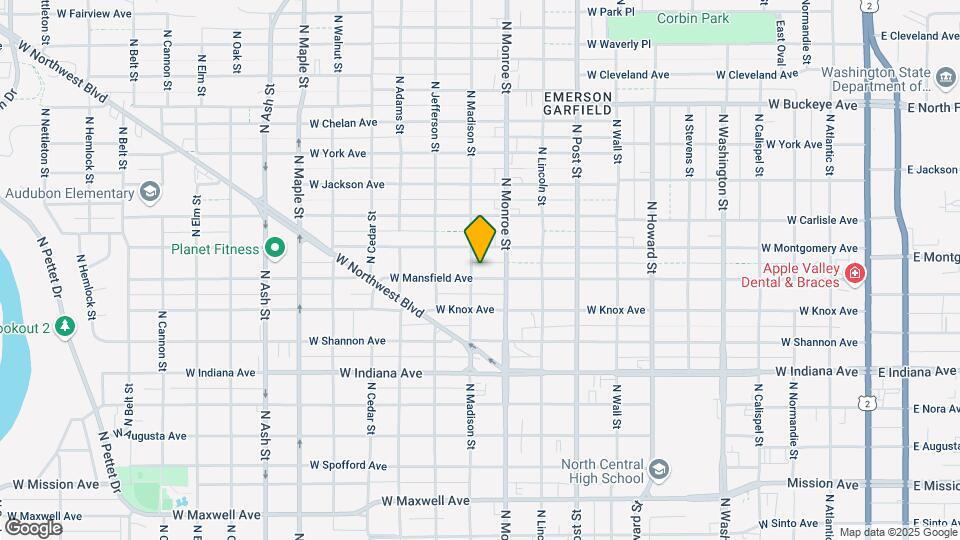 1024 W Mansfield Ave Map and Location Details