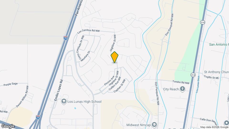 1426 Valle Vista Rd NW Map and Location Details