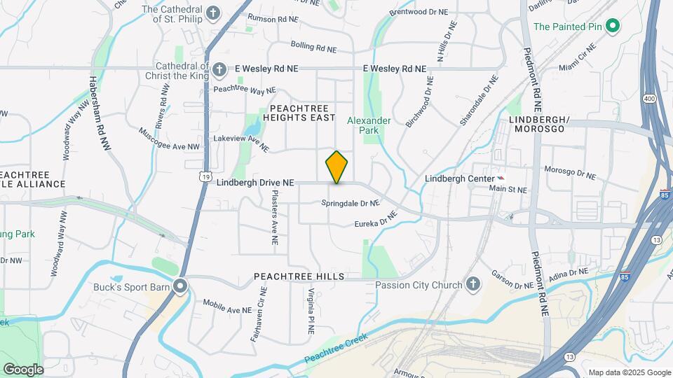 245 Lindbergh Drive NE Map and Location Details