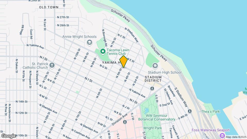 418-420 N Tacoma Ave Map and Location Details