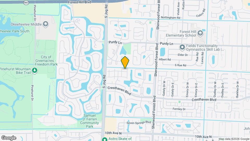 527 Shady Pine Way Map and Location Details