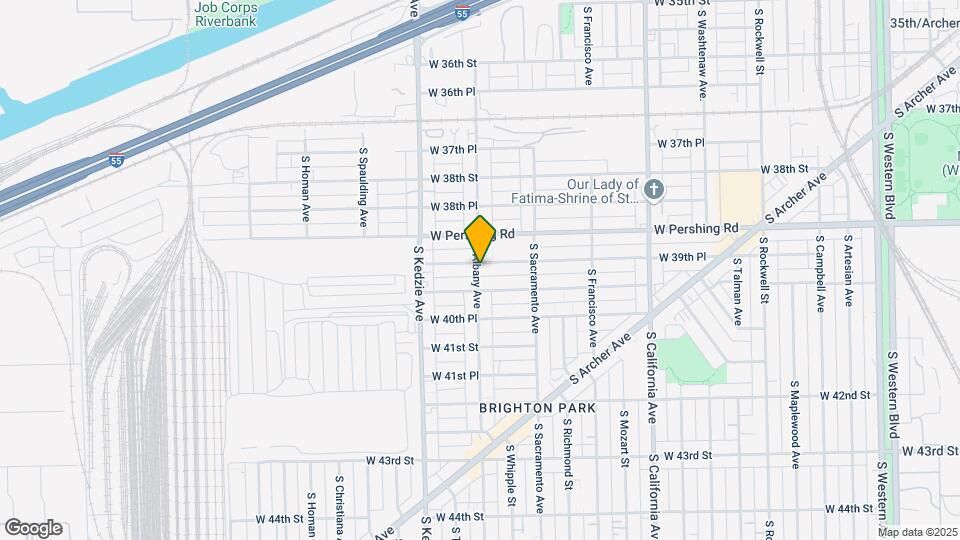 3059 W 39th Pl Map and Location Details