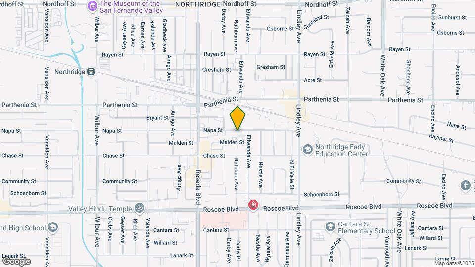 18326 Napa St Map and Location Details